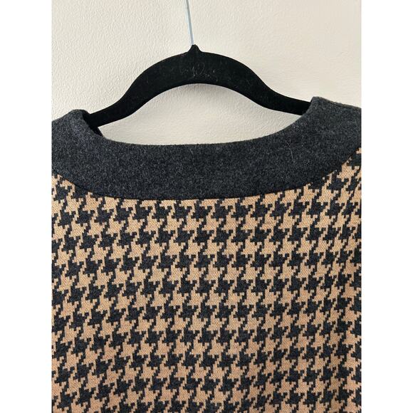 Y2K 90s academia houndstooth print formal office siren corpcore blazer buttons M - Picture 5 of 8